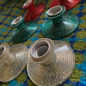 6 vintage candle holder